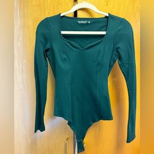Green Abercrombie Bodysuit
